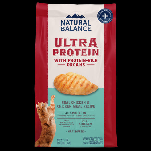Natural Balance Ultra Protein Dry Cat Food - Chicken & Chicken Meal - 6lb Bag